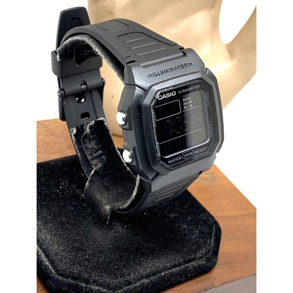 Casio Men's Watch W800H Illuminator Quartz Digital Black Resin Sport 3240 - Picture 14 of 14